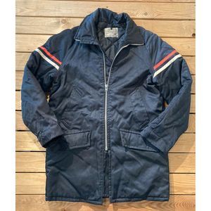 Vintage AMAZON Men’s Black Insulated Zip Up Coat S